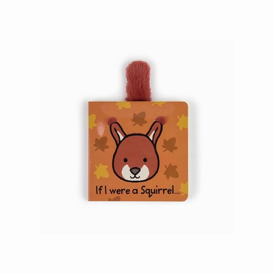 Jellycat If I Were a Squirrel Board and Bashful Squirrel Medium New Zealand | ZLGFV4839